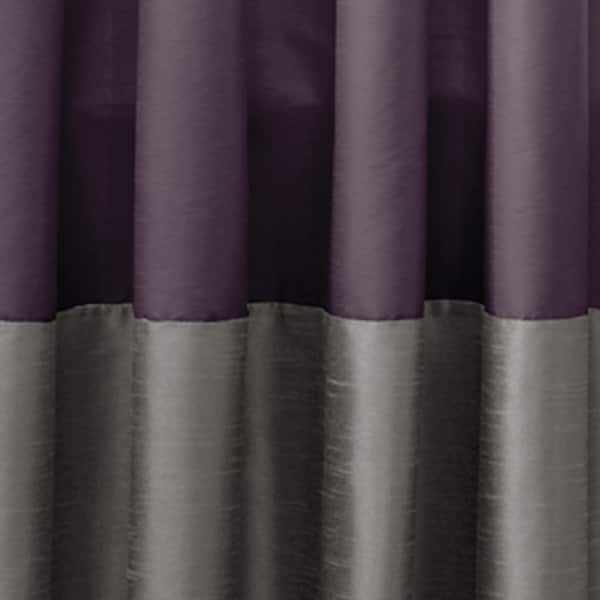 Porch & Den Frisco Prima Grey/ Purple 84-inch Curtain Panel Pair - On ...