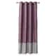 preview thumbnail 2 of 4, Porch & Den Frisco Prima Grey/ Purple 84-inch Curtain Panel Pair