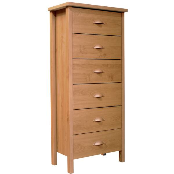 Shop Venture Horizon Oak Finish 6 Drawer Dresser Free Shipping
