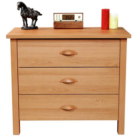 Venture Horizon Oak Finish Nouvelle 3 Drawer Chest By Cheap On