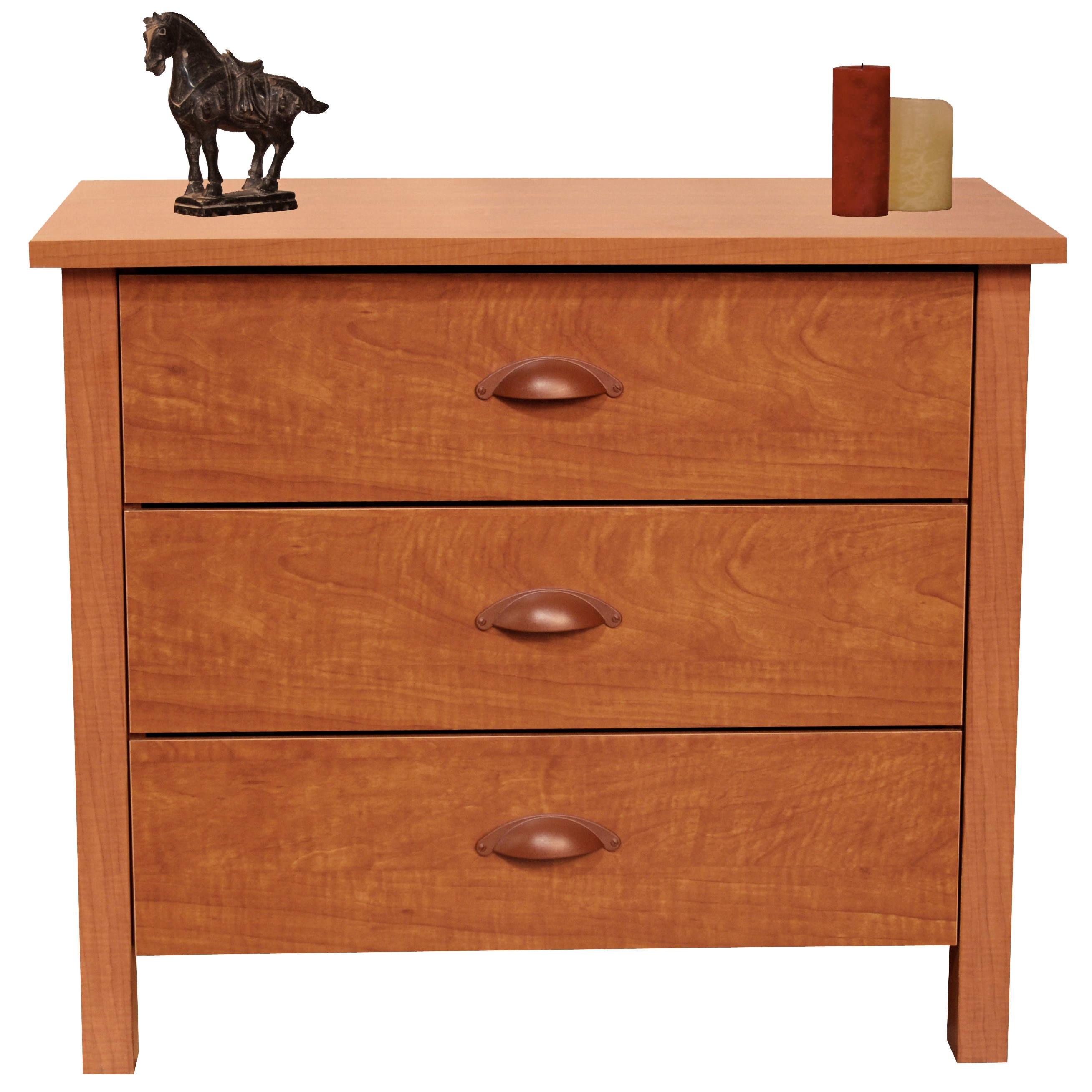 Shop Venture Horizon Cherry Finish 3 Drawer Nightstand Free
