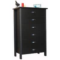 Venture Horizon Black Finish 6-drawer Chest