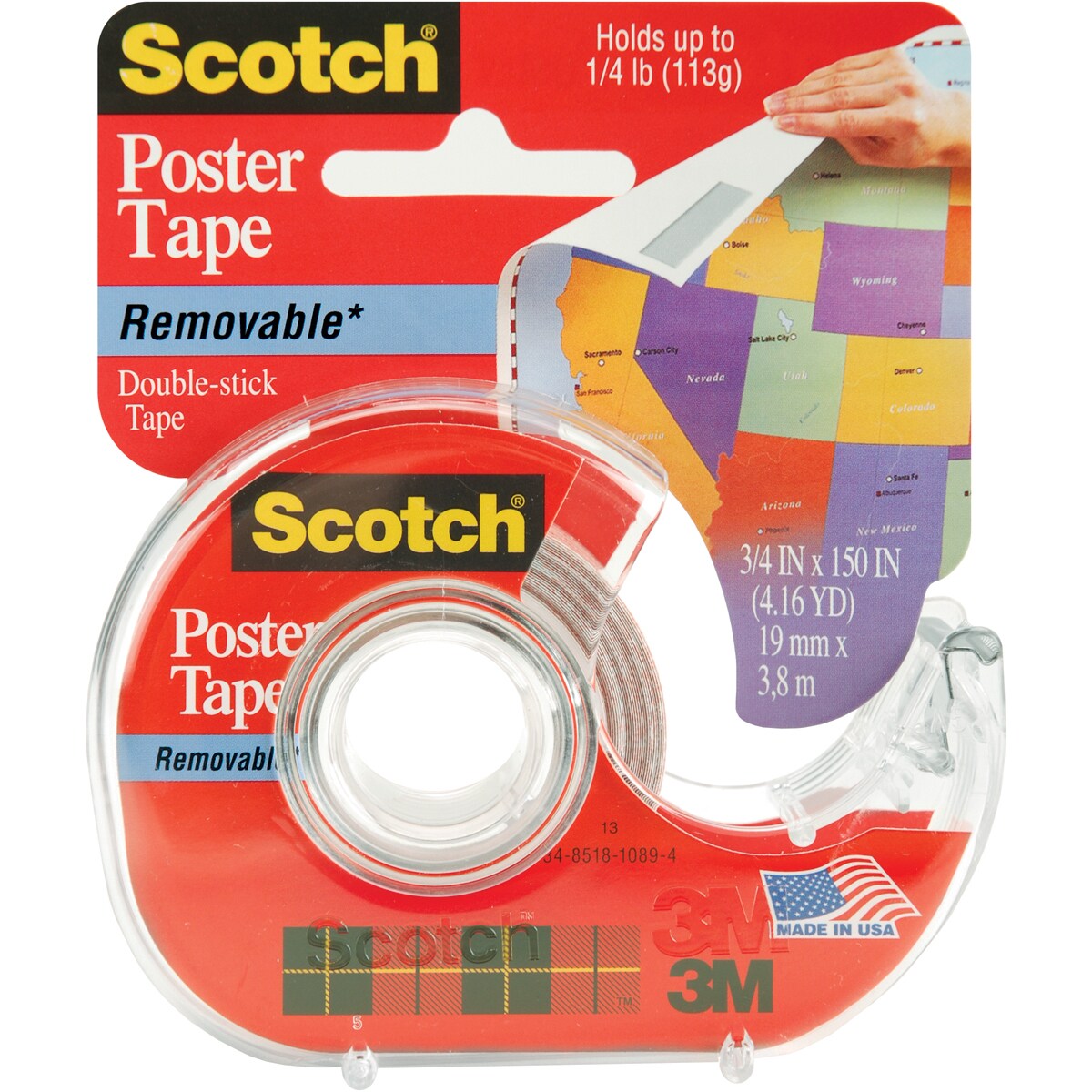 Scotch Removable Poster Tape White eBay