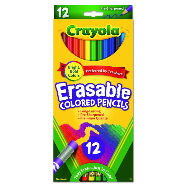 Download Shop Crayola Erasable Colored Pencils (Pack of 12) - Free Shipping On Orders Over $45 ...
