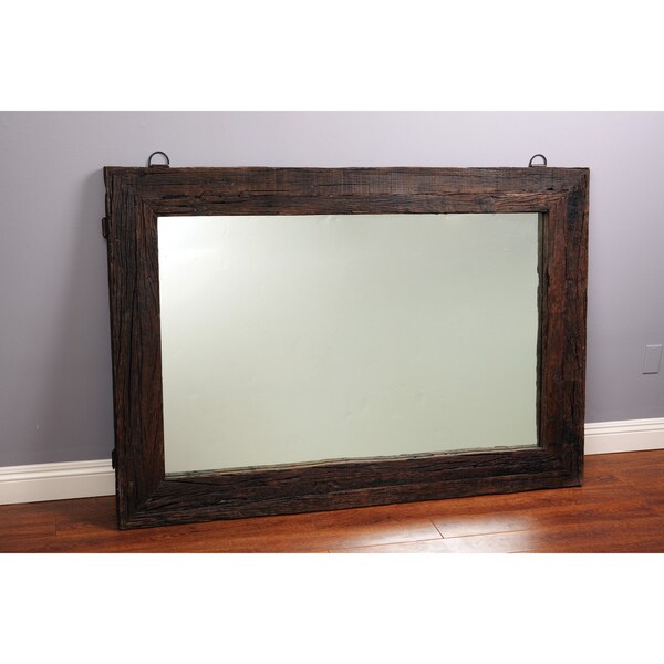 Kosas Home Reclaimed Railway Tie Wood 65-inch Mirror