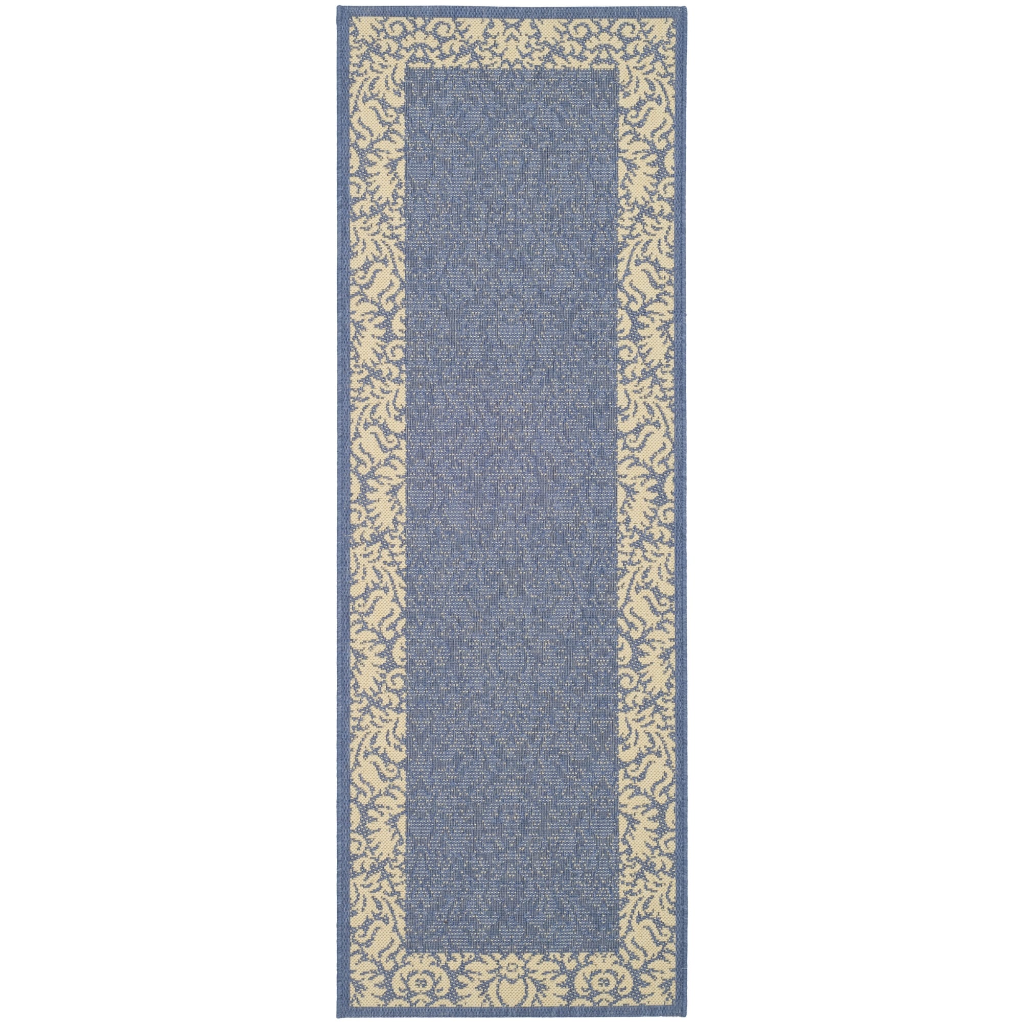 Contemporary Safavieh Blue/natural Indoor/outdoor Rug (22 X 12)