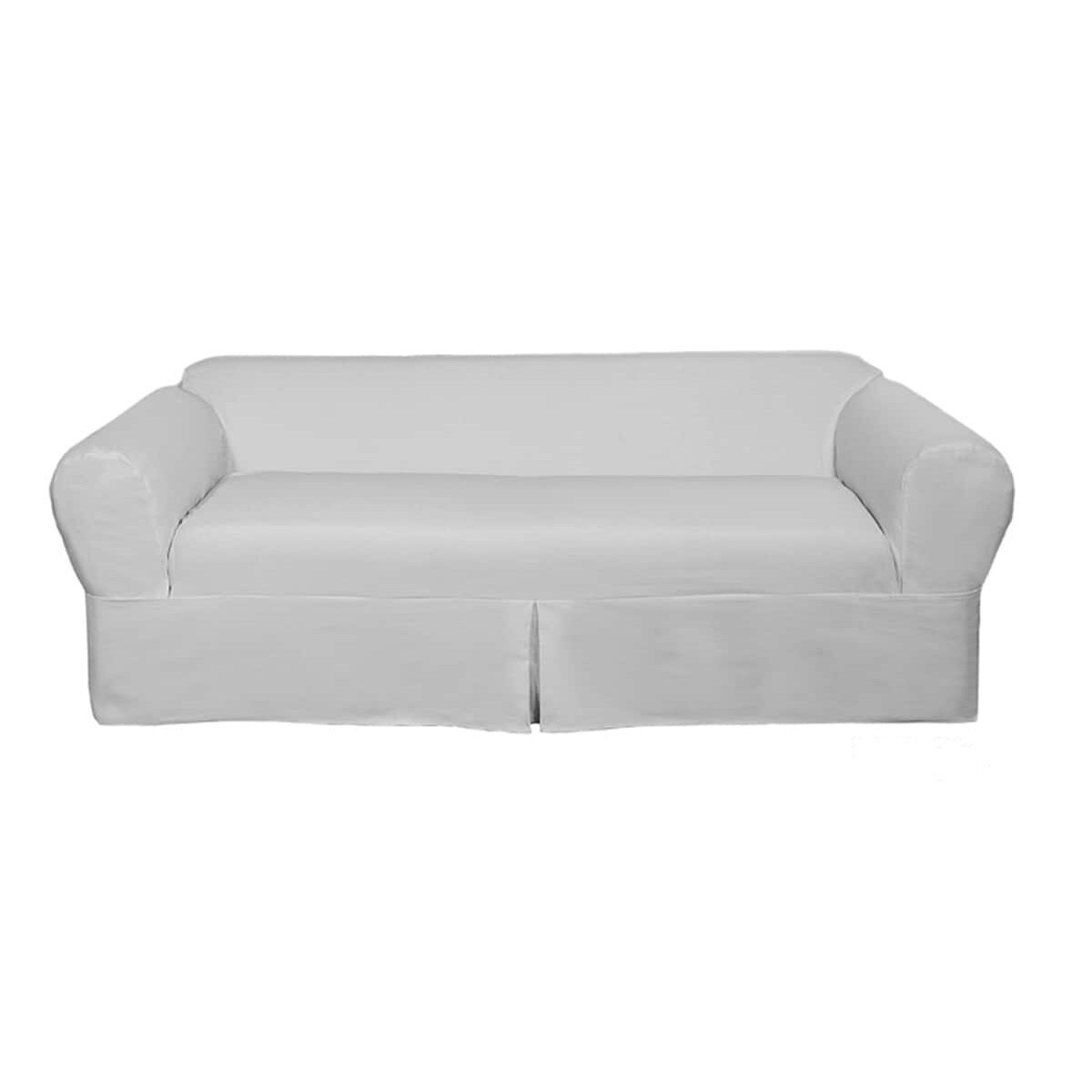 Clic Slipcovers 2 Piece Twill Sofa Slipcover Clic Slipcovers 2 Piece Twill Sofa Slipcover