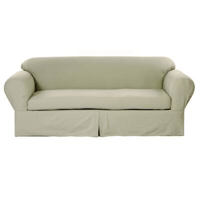 Classic Slipcovers 2-piece Twill Sofa Slipcover