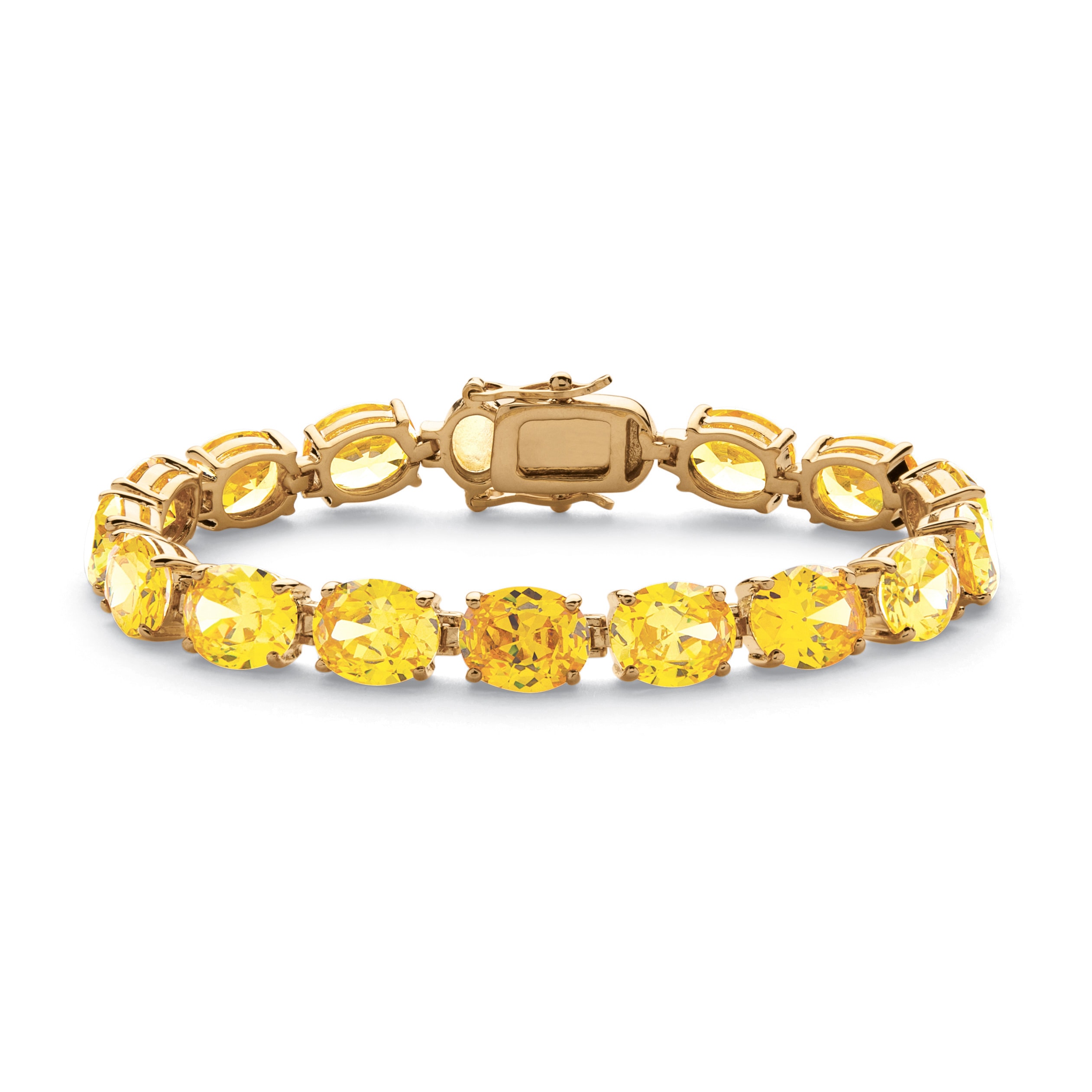 Lillith Star 14k Goldplated Yellow Cubic Zirconia Tennis Bracelet MSRP