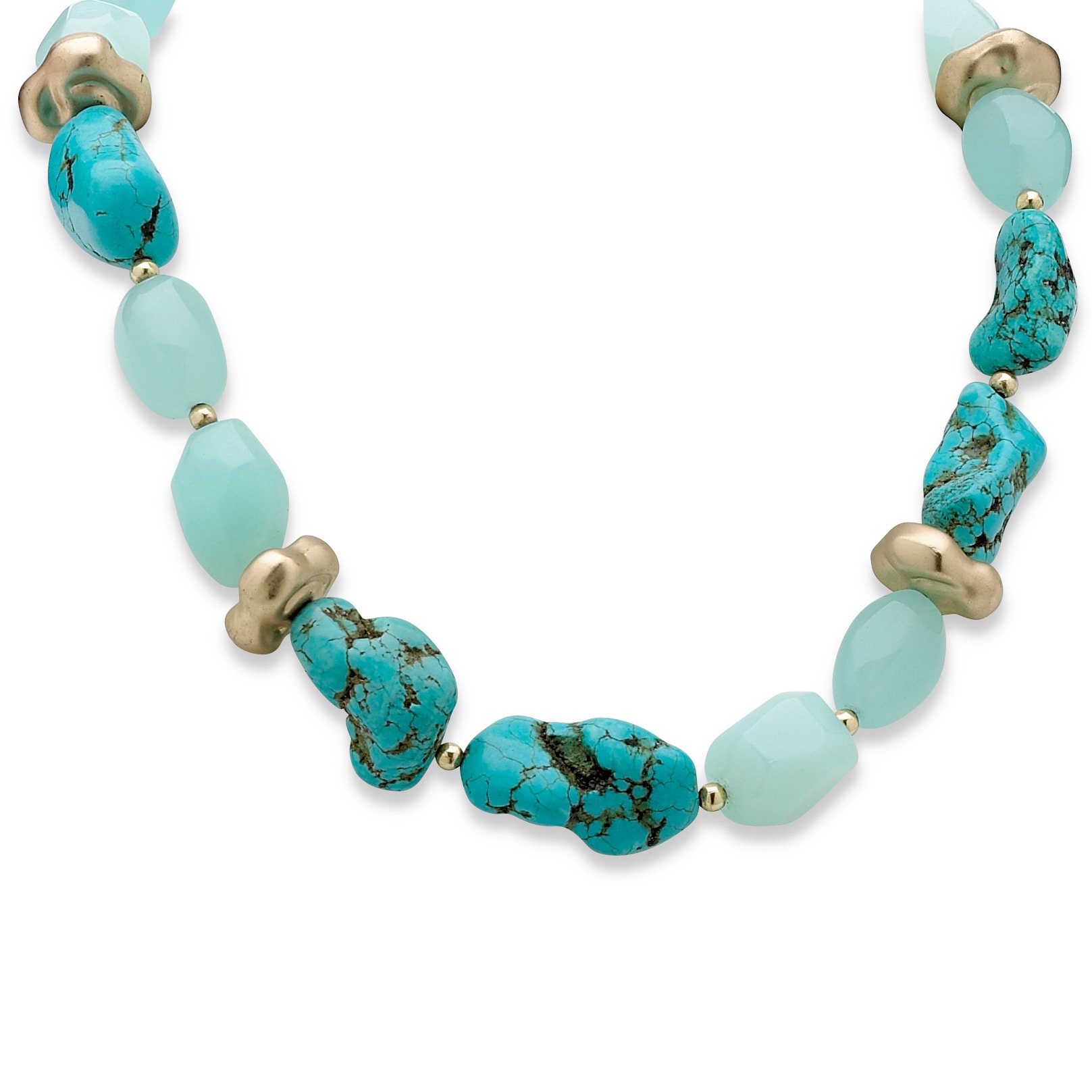 Angelina DAndrea Chalcedony, Turquoise and Lucite Necklace MSRP $39