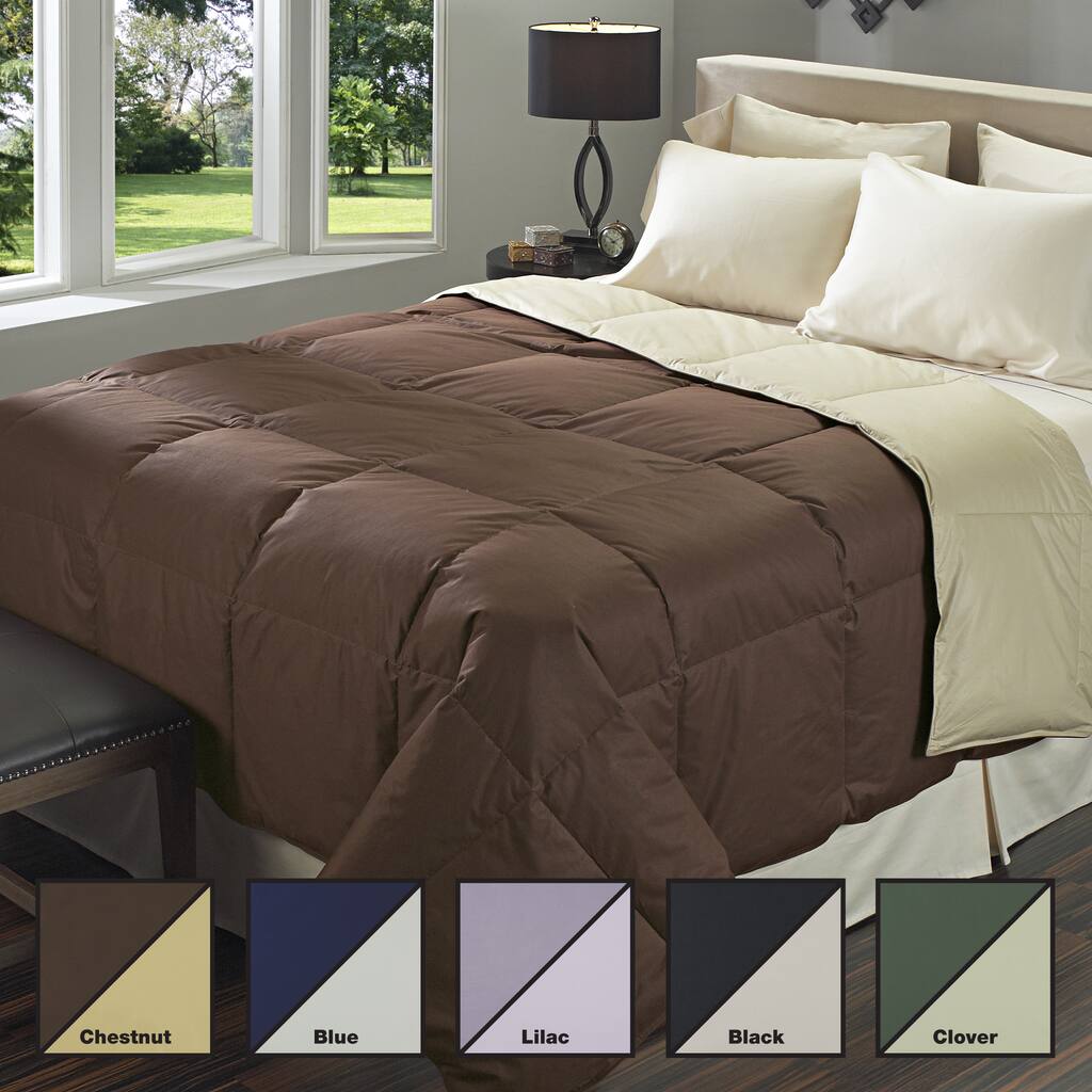 All-season Reversible 300 Thread Count Down Comforter