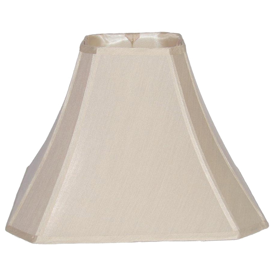 Cream Cut Corner Silk Square Shade