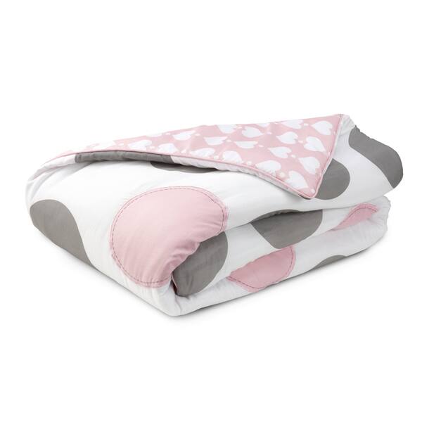 Shop Vcny Big Believers Pink Parade Polka Dot Comforter Set On