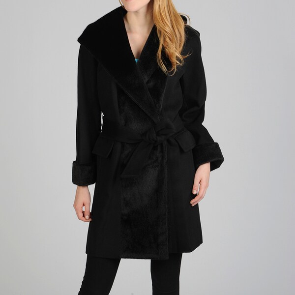 womens wrap coat with hood