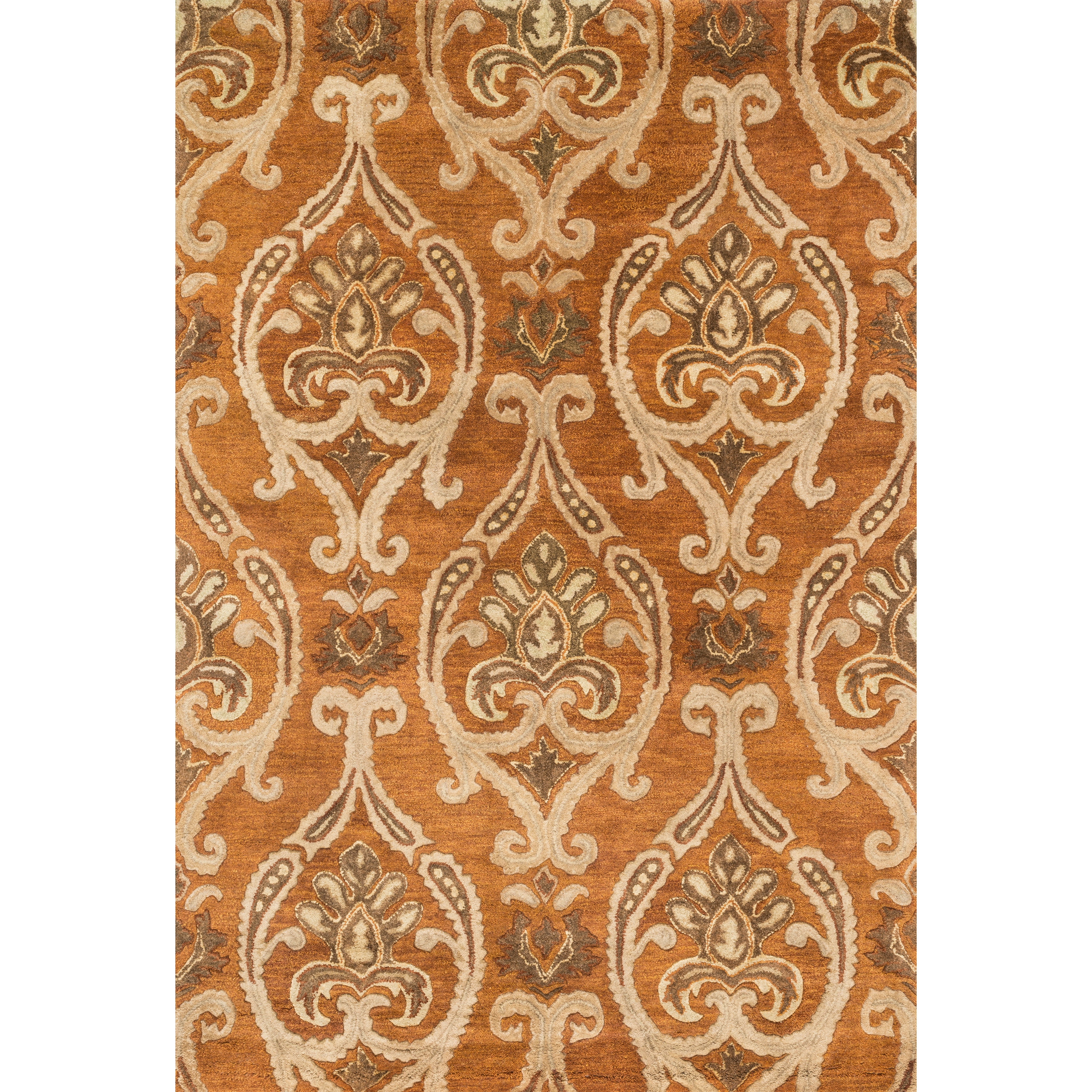 Hand tufted Ferring Spice Wool Rug (5 X 76)