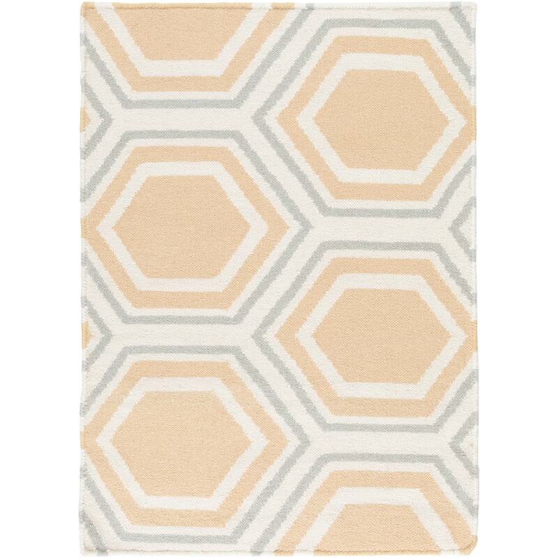 Hand-woven Minnamurra Wool Area Rug - 2' x 3' - Beige