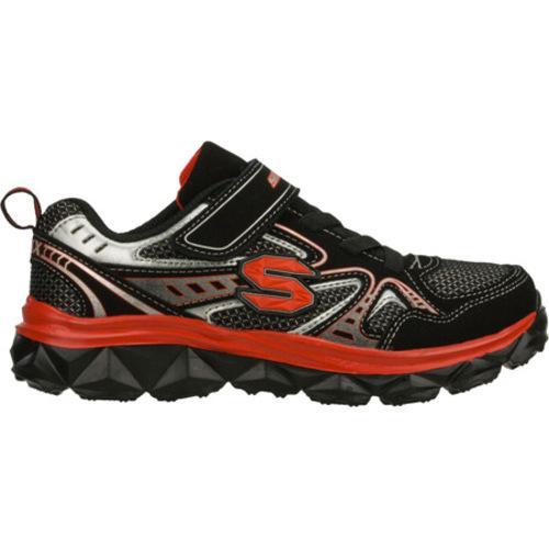 black and red skechers