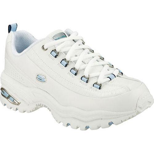 Women's Skechers Sport Premium White/Blue - 14840562 - Overstock.com ...