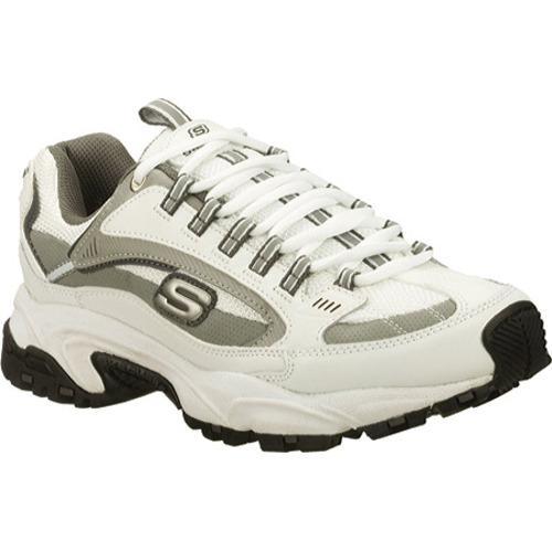 Mens Skechers Stamina Nuovo White/Gray  ™ Shopping