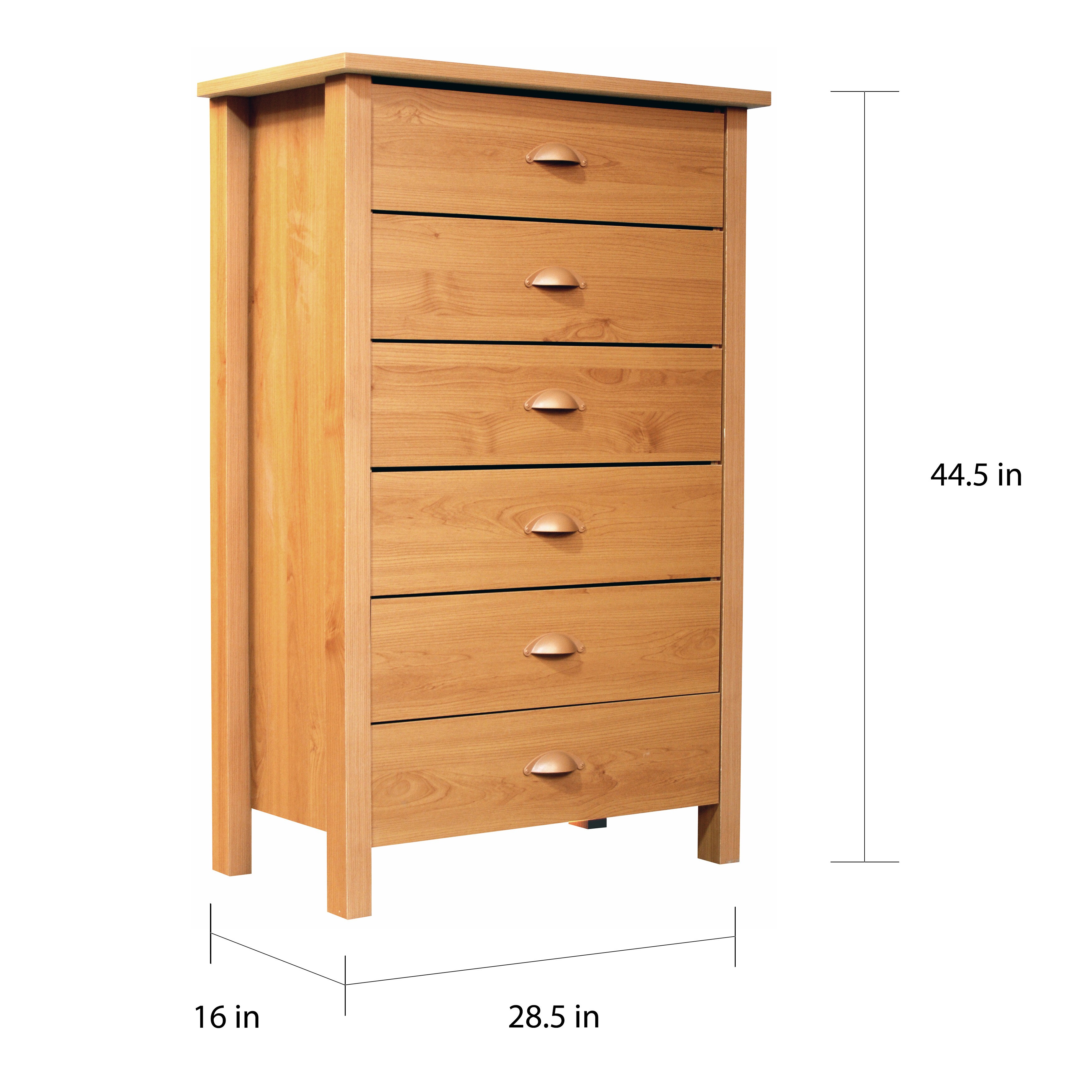 Shop Venture Horizon 6 Storage Drawer Nouvelle Chest Oak