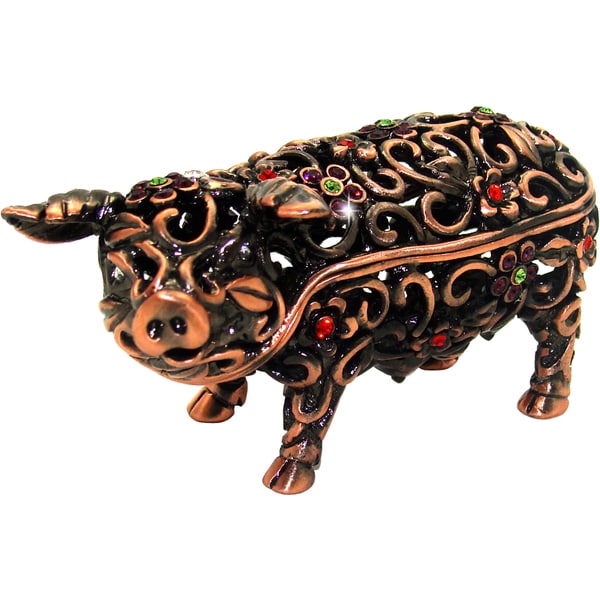 Objet d'art 'Angarika' Pig Trinket Box
