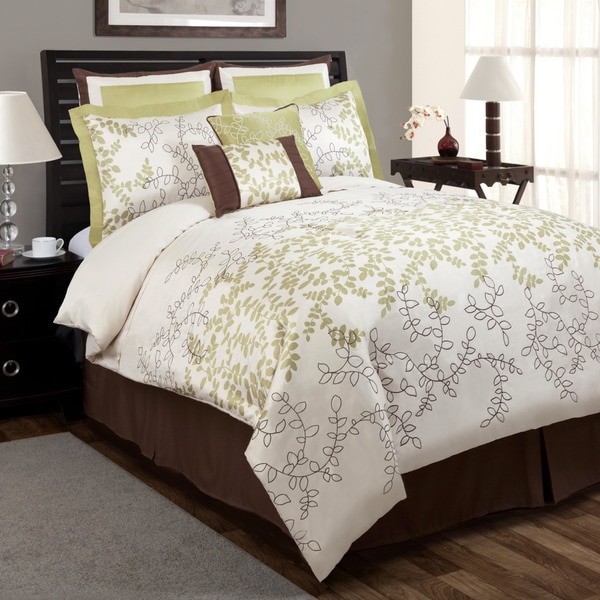 Lush Decor Hester Green 8 piece Comforter Set