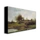 Charles Daubigny THe Lock at Optevoz 1855' Canvas Art - - 7385974