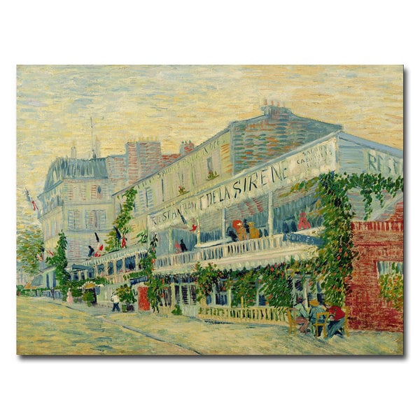 Vincent van Gogh 'Restaurant de la Sirene, 1887' Canvas Art Trademark Fine Art Canvas