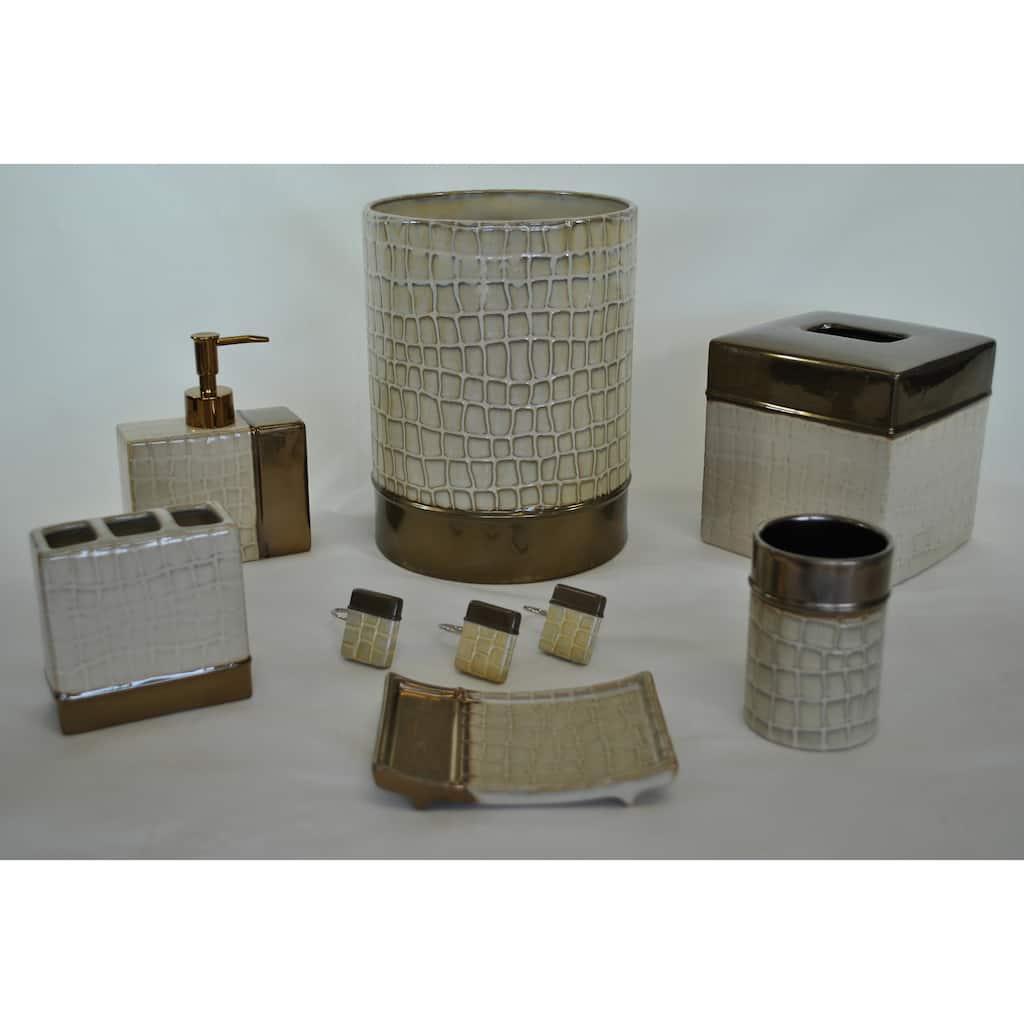 It's A Croc Natural Bath Accessory 18-piece Set