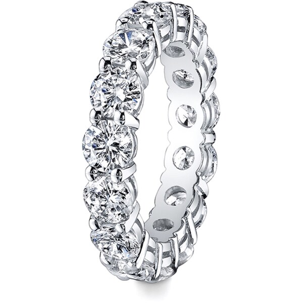 1//2ct Diamond Ring Half Eternity Wedding Band 14K White Gold