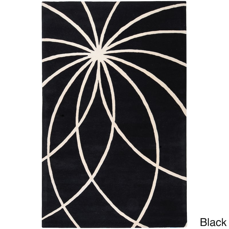 Chamba Handmade Transitional Wool Area Rug - 2' x 3' - Black - Runner/Rectangle