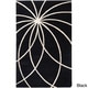 preview thumbnail 92 of 97, Chamba Handmade Transitional Wool Area Rug 2' x 3' - Black - Runner/Rectangle