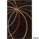 preview thumbnail 93 of 97, Chamba Handmade Transitional Wool Area Rug 2' x 3' - Black/Brown - Runner/Rectangle