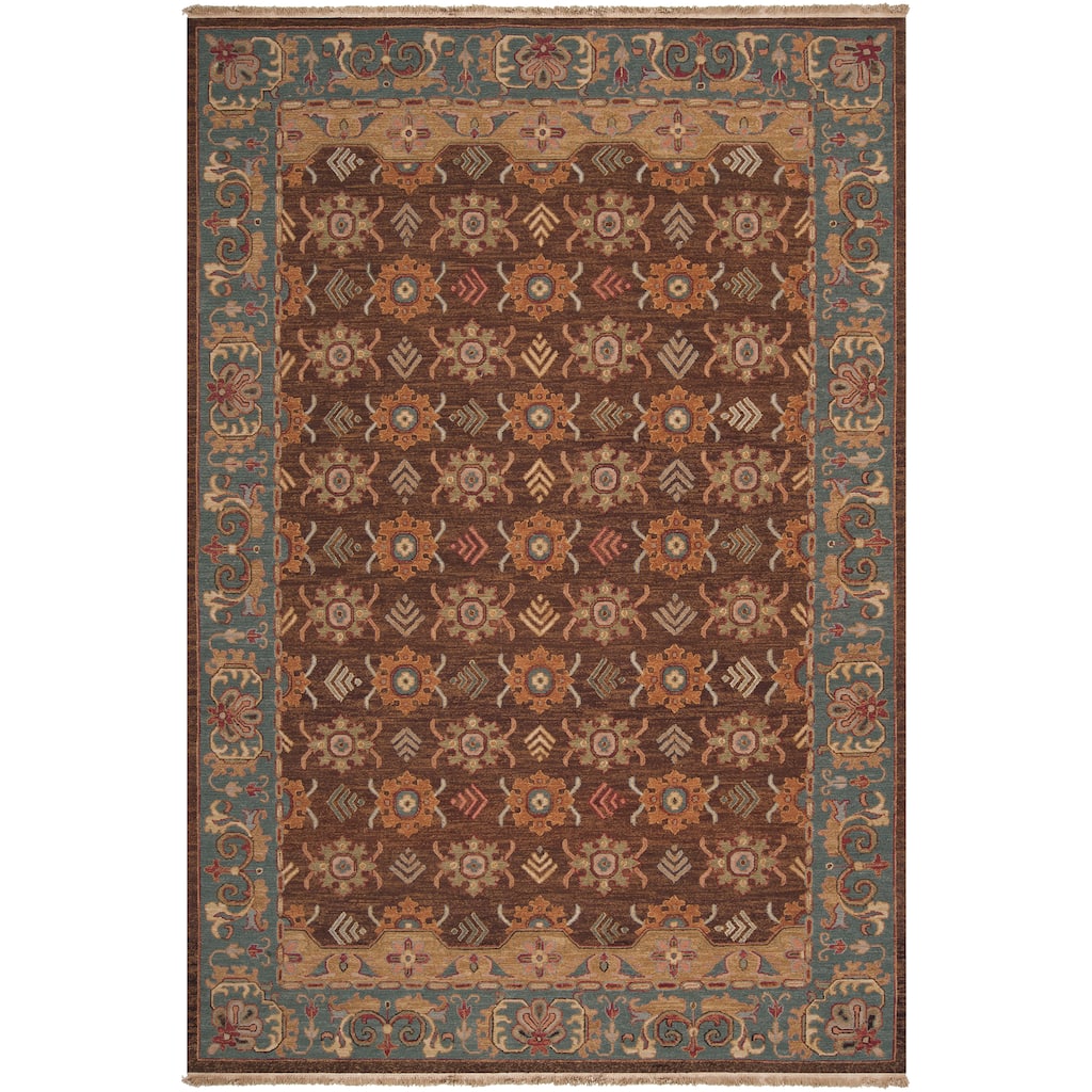 Hand-knotted Bowen Semi-worsted New Zealand Wool Area Rug