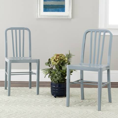 SAFAVIEH Metropolitan Dining Polaris Grey Dining Chairs (Set of 2)