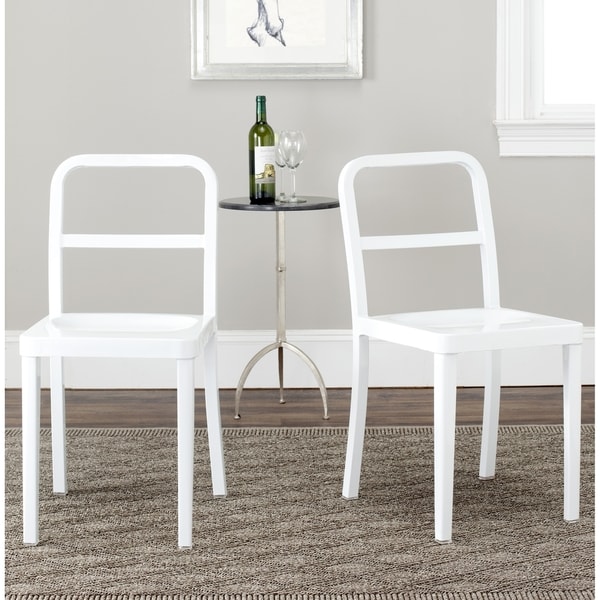 Shop Safavieh Metropolitan Dining Kastra White Dining Chairs (Set of 2