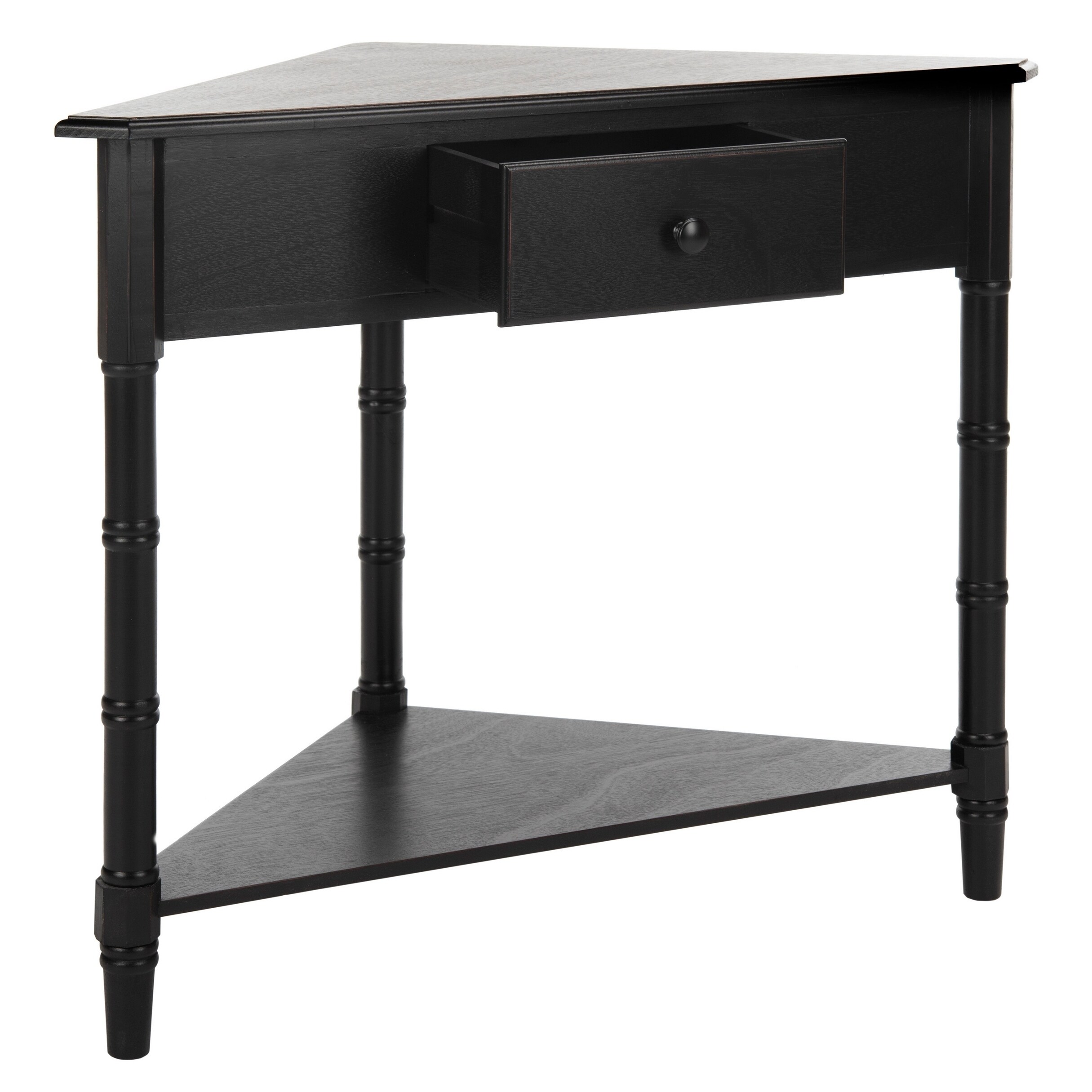 Shop Safavieh Gomez Black Corner Table On Sale Free Shipping