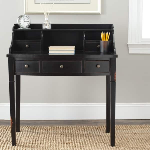 Shop Safavieh Landon Black Writing Desk Overstock 7388165