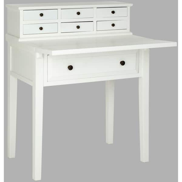 Shop Safavieh Abigail White Storage Fold Down Desk On Sale