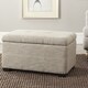 Safavieh Maiden Light Grey Tufted Storage Bench - Free Shipping Today ...