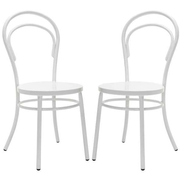 Safavieh Metropolitan Dining Gatria White Dining Chairs (Set of 2)