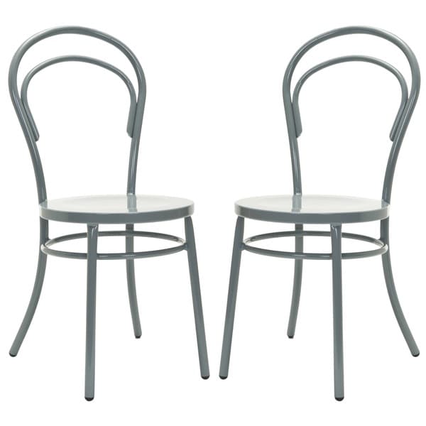 Shop Safavieh Metropolitan Dining Gatria Grey Dining Chairs (Set of 2 ...