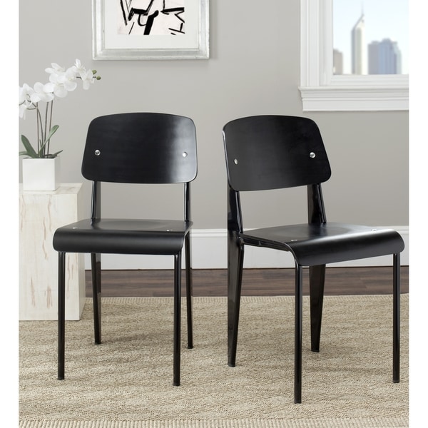 Shop Safavieh Metropolitan Dining Nembus Black Dining Chairs (Set of 2