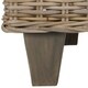 safavieh leary natural wicker bench