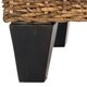 safavieh leary natural wicker bench