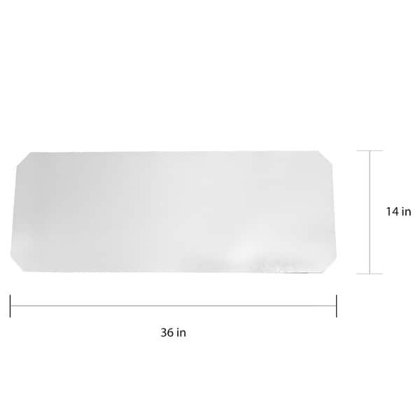 Shelf Liners for Wire Shelf Liner Set of 4 - Frosted Clear (18-Inch-by-36-Inch)