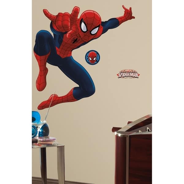 slide 2 of 3, Roommates Ultimate Spider-Man Peel-and-Stick Giant Wall Decal