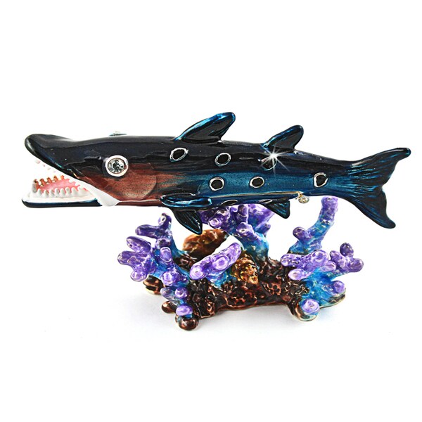 Objet d'art Barracuda Trinket Box Collectible Figurines