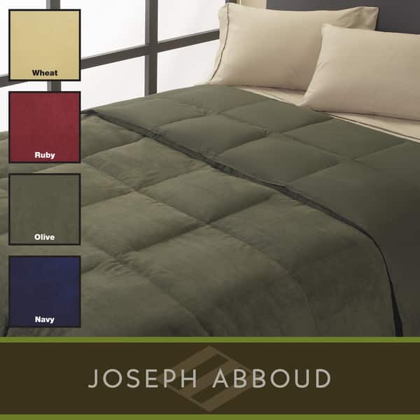 Shop Joseph Abboud Grand Down Alternative Microsuede Comforter