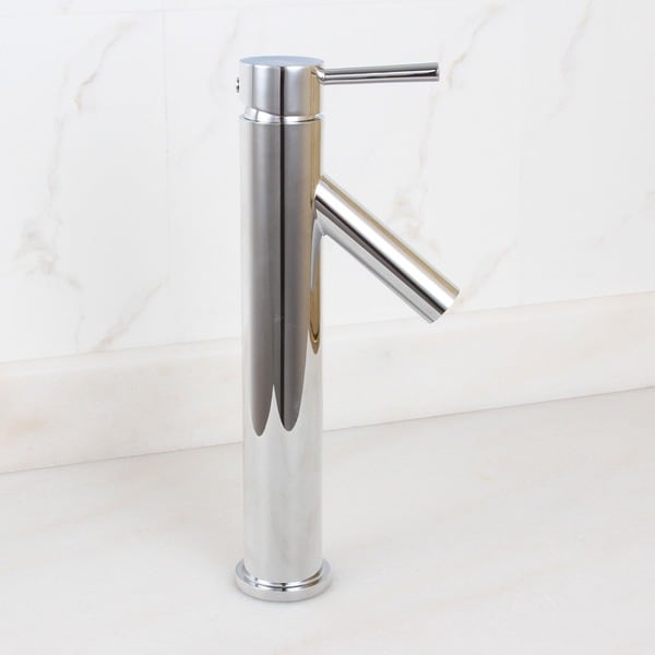 Elite Brushed Chrome Bathroom Vessel Faucet